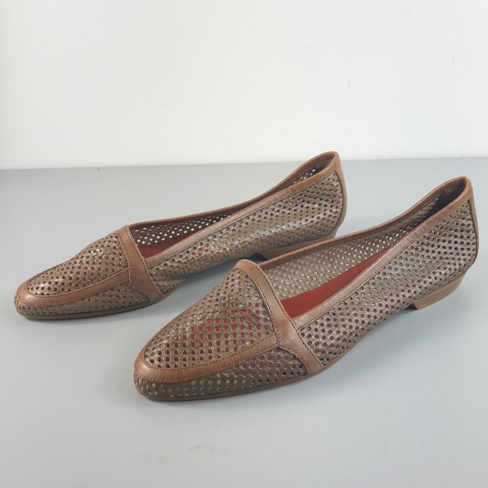NWOT, Handmade!!! Joan & David Leather Brown Flats
